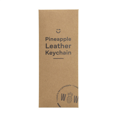 Logo trade promotional gifts picture of: Vegan Pineapple Leather Keyring